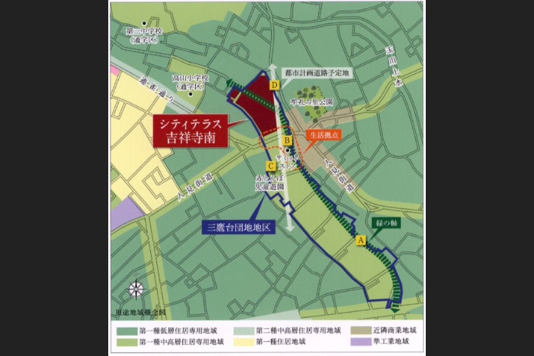 第一種低層住居専用地域概念図